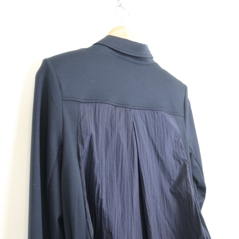 CAbi Size S Chance Moto Jacket Diagonal Zip Bomber 5476 Navy Blue - Picture 7 of 11